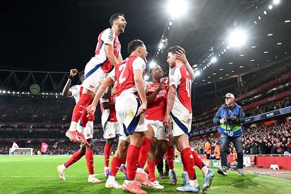 Arsenal won de wedstrijd in het Bernabéu